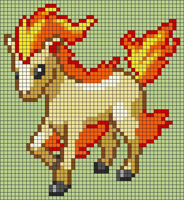 Coloriage Poney Flamboyant à imprimer et colorier