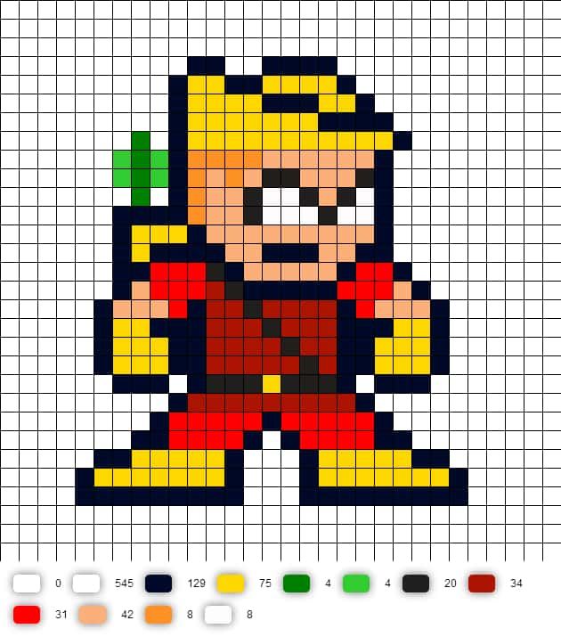 Coloriage Super-héros jaune à imprimer et colorier