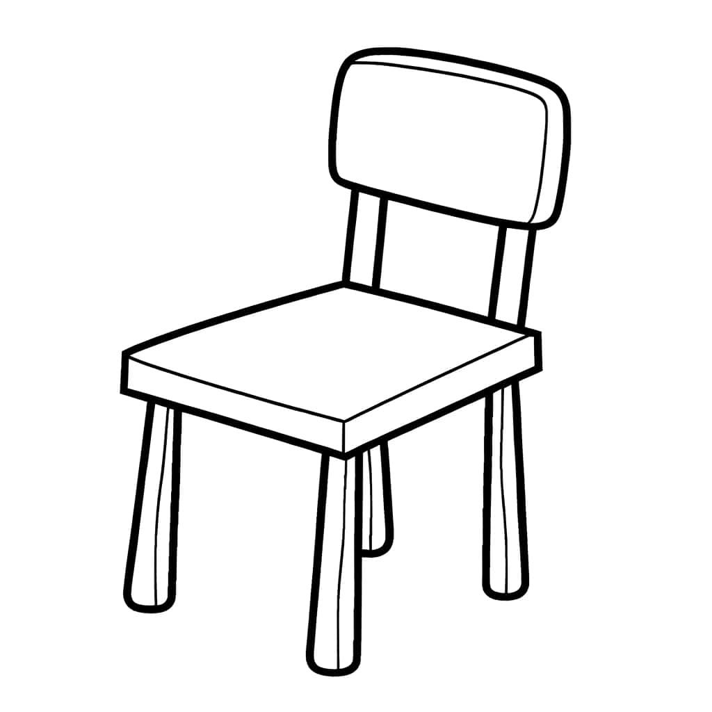 Coloriage Chaise à imprimer et colorier