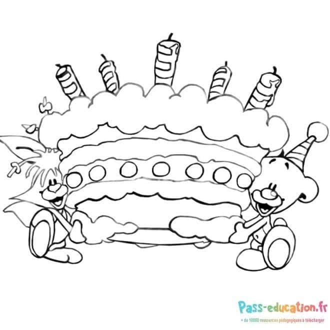 Coloriage Fête gourmande à imprimer et colorier