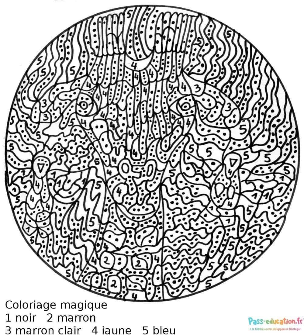 Coloriage Labyrinthe magique à imprimer et colorier