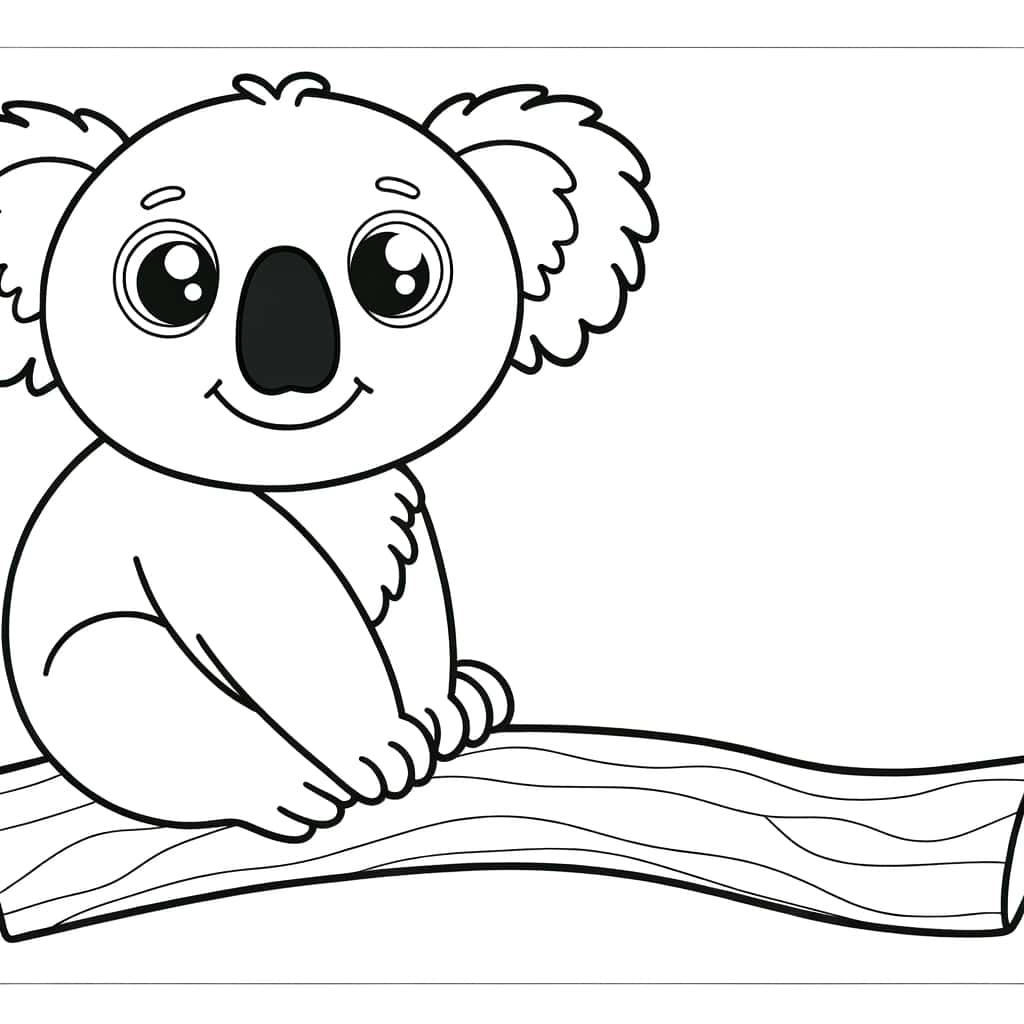 Coloriage Bébé Koala à imprimer et colorier