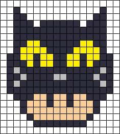 Coloriage Chat pixelisé à imprimer et colorier