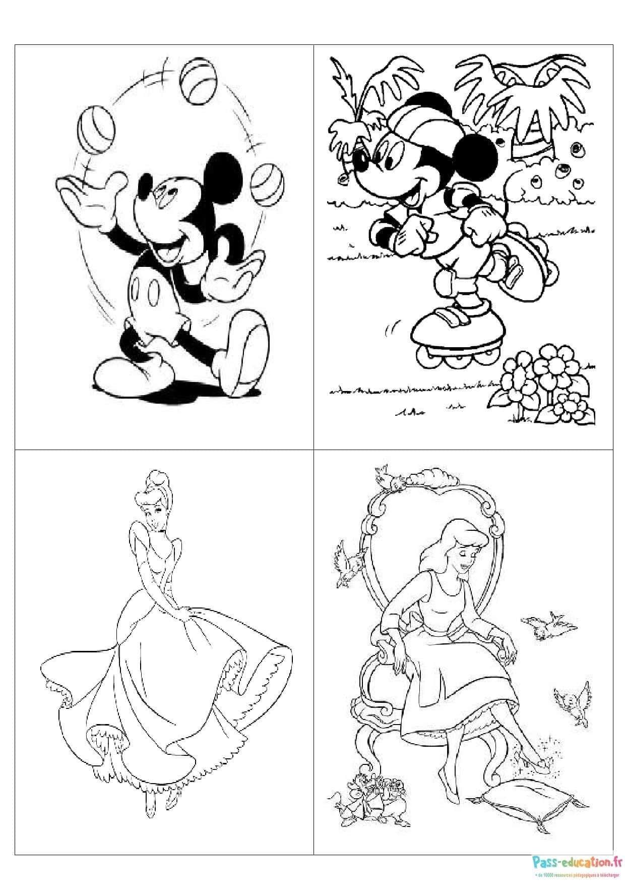Coloriage Personnages Disney à imprimer et colorier