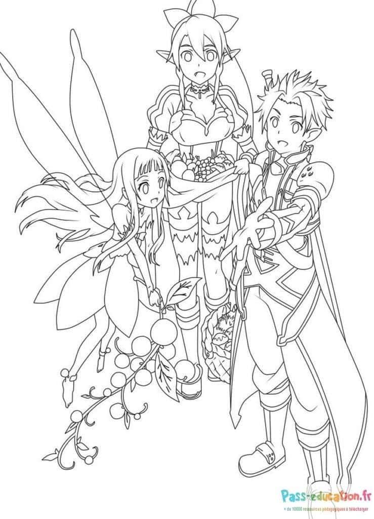 Coloriage Aventure féerique à imprimer et colorier