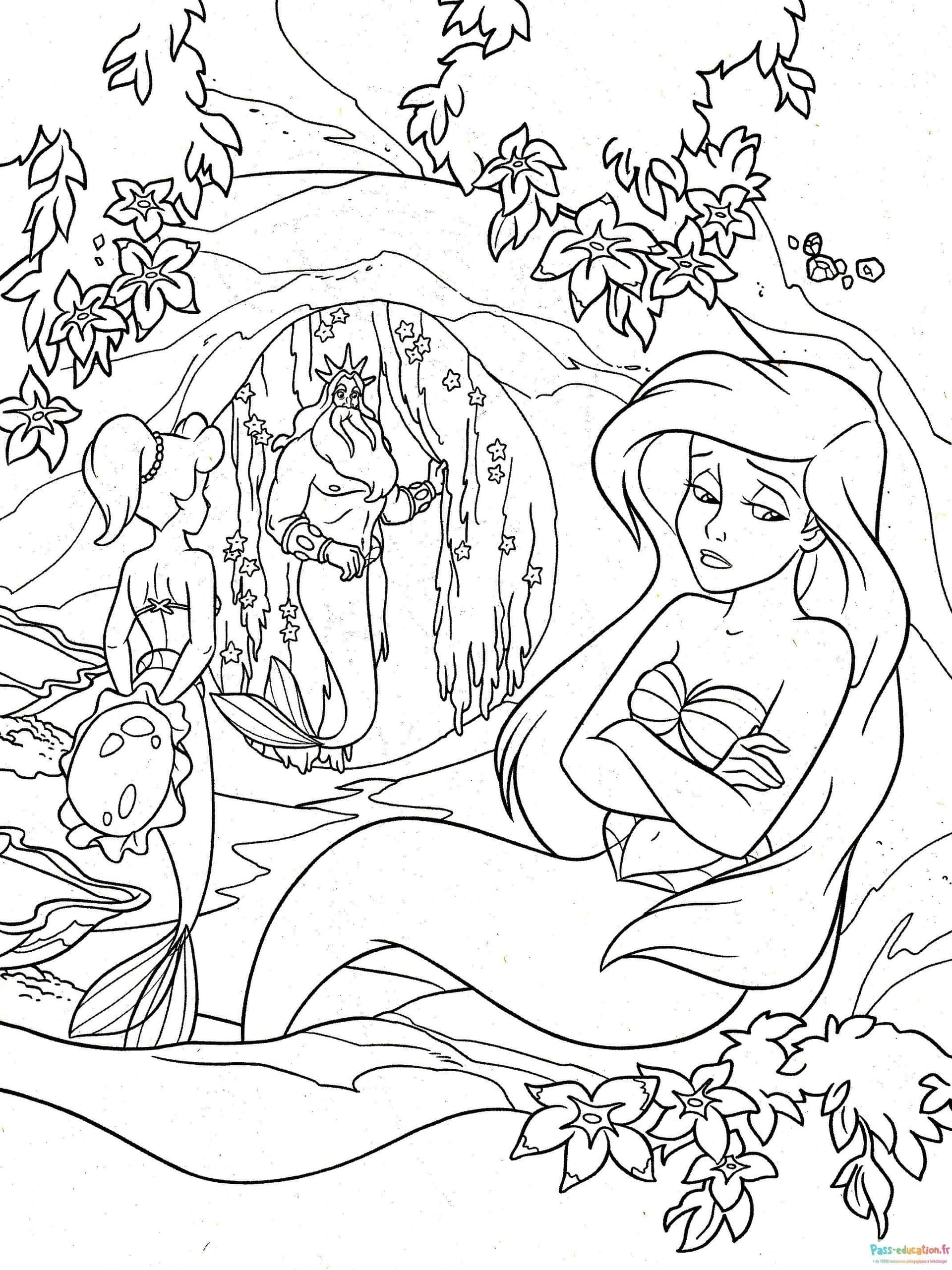 Coloriage Aventure sous-marine à imprimer et colorier