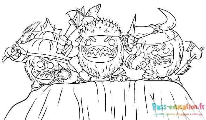 Coloriage Guerriers vikings à imprimer et colorier