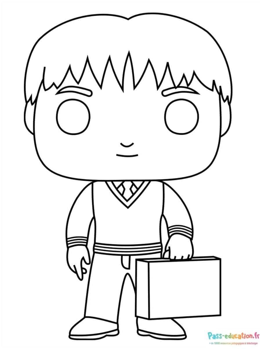 Coloriage Personnage garçon à imprimer et colorier