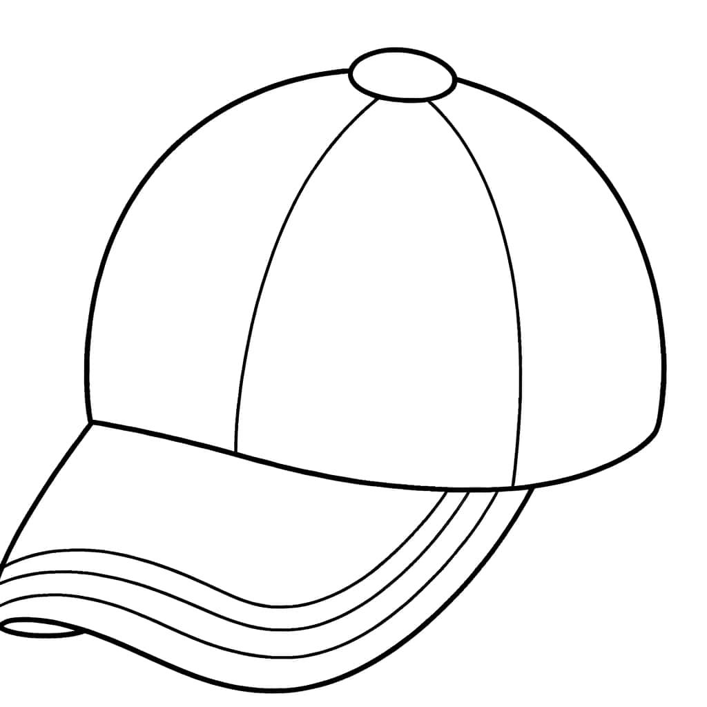Coloriage Casquette à imprimer et colorier