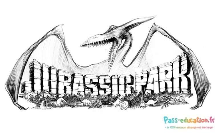 Coloriage Jurassic Park à imprimer et colorier