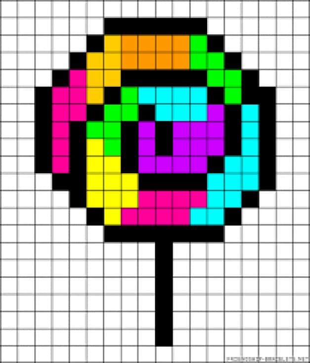 Coloriage Sucette colorée à imprimer et colorier