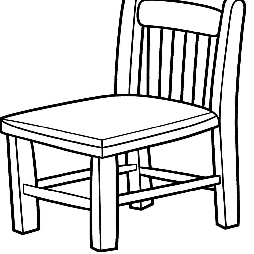 Coloriage Chaise à imprimer et colorier