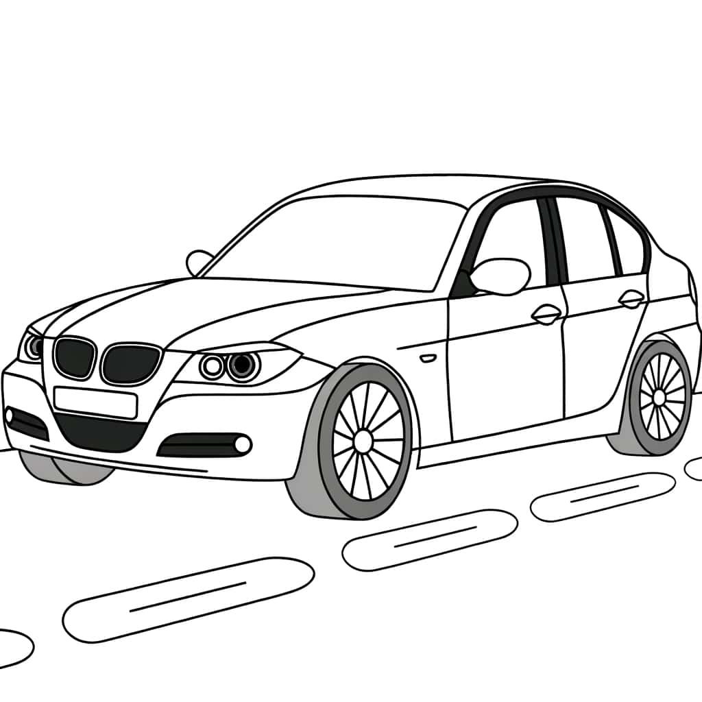 Coloriage BMW à colorier à imprimer et colorier