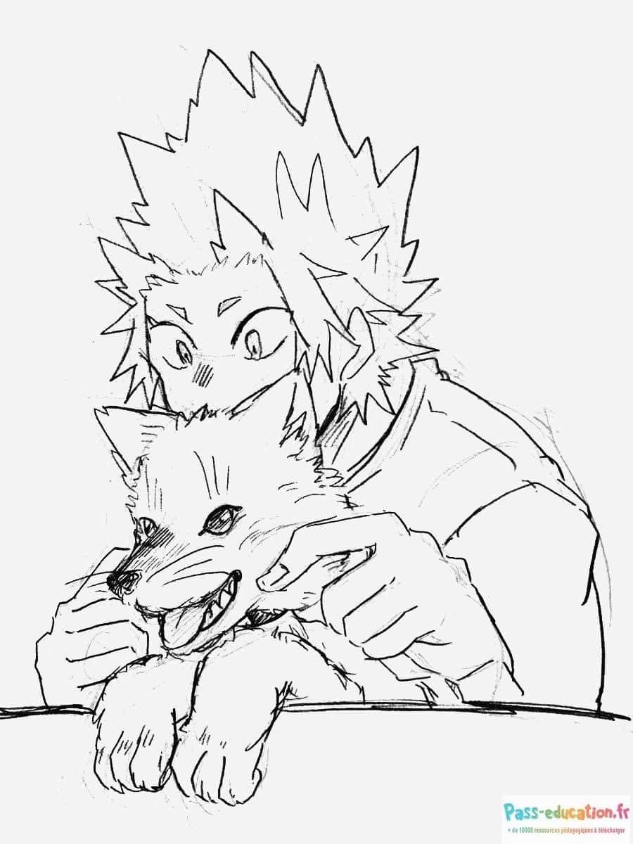 Coloriage Ami et Compagnon Canin à imprimer et colorier