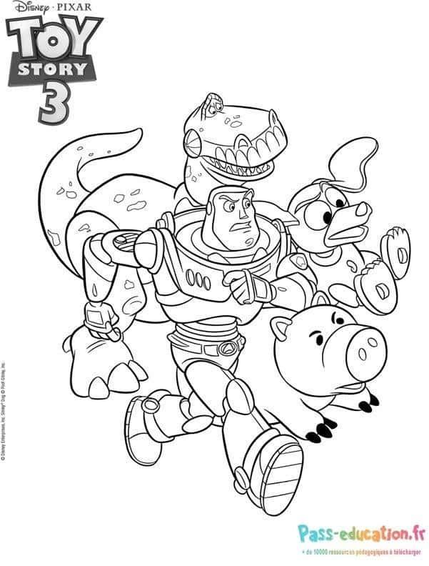 Coloriage Aventure Toy Story à imprimer et colorier