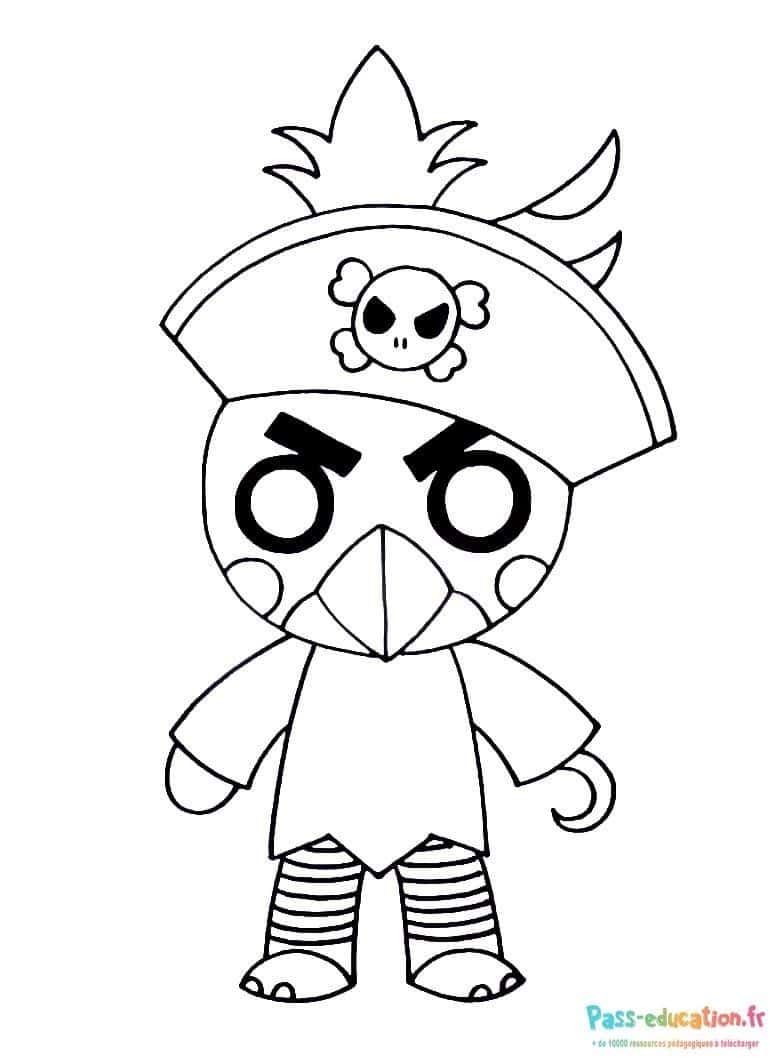 Coloriage Pirate de Roblox à imprimer et colorier