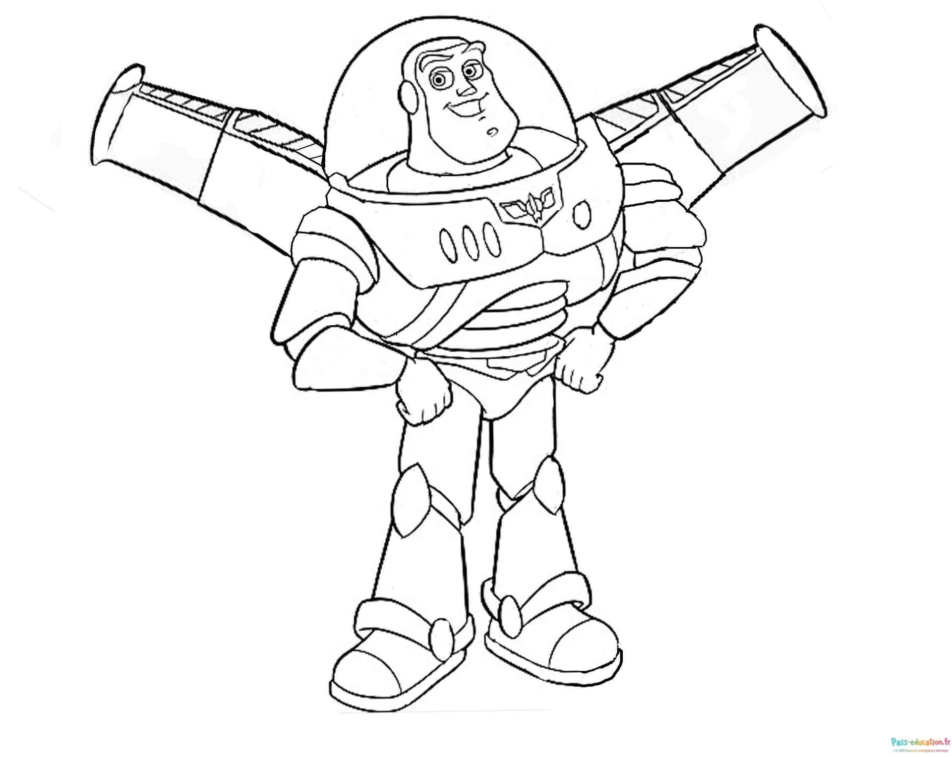 Coloriage Buzz l'Éclair à imprimer et colorier