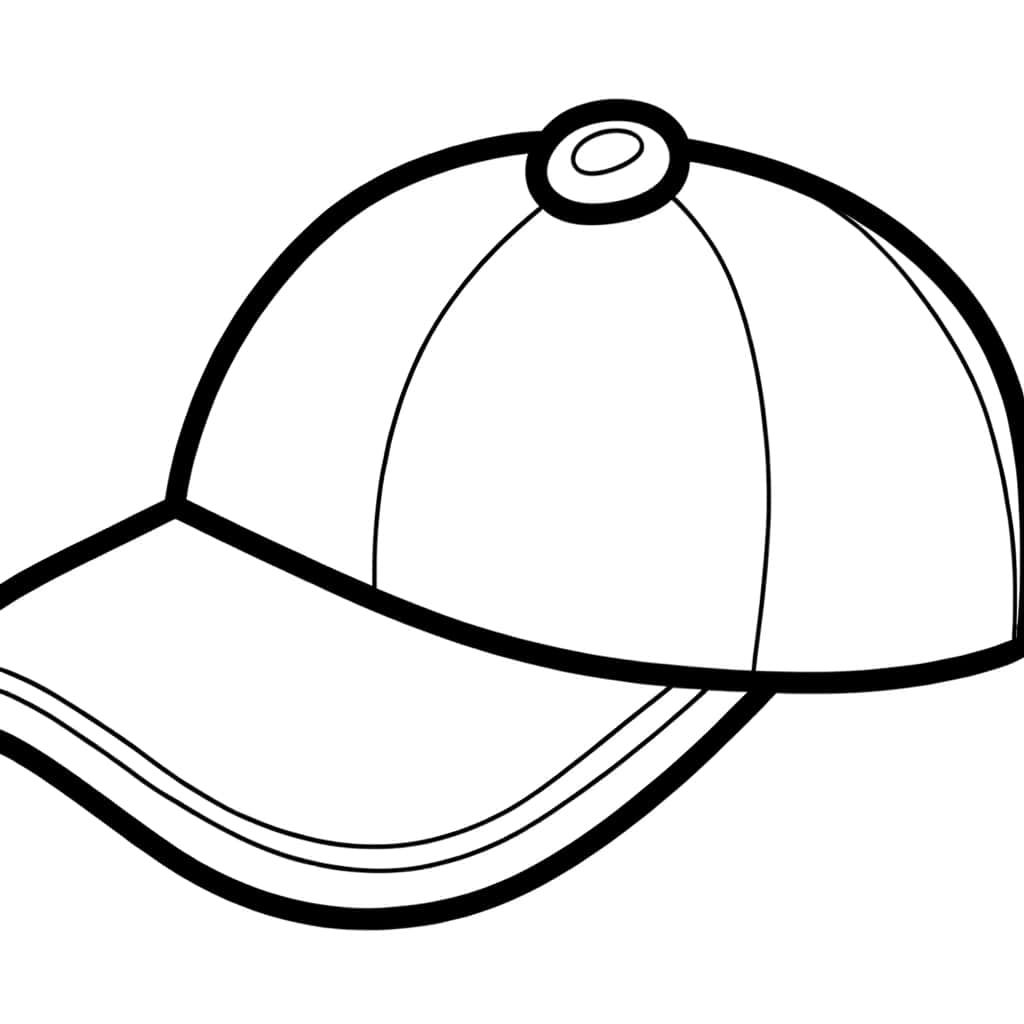 Coloriage Casquette à imprimer et colorier