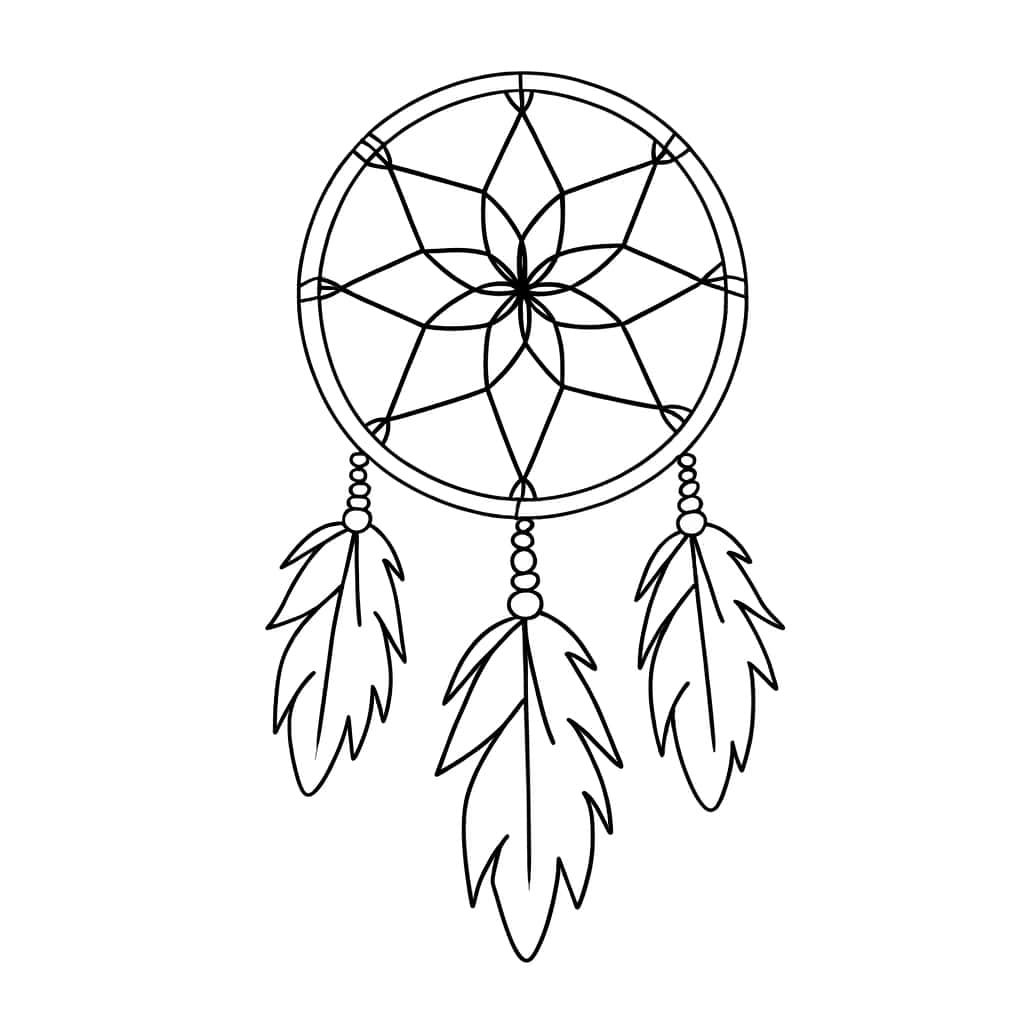 Coloriage Attrape Rêve à imprimer et colorier