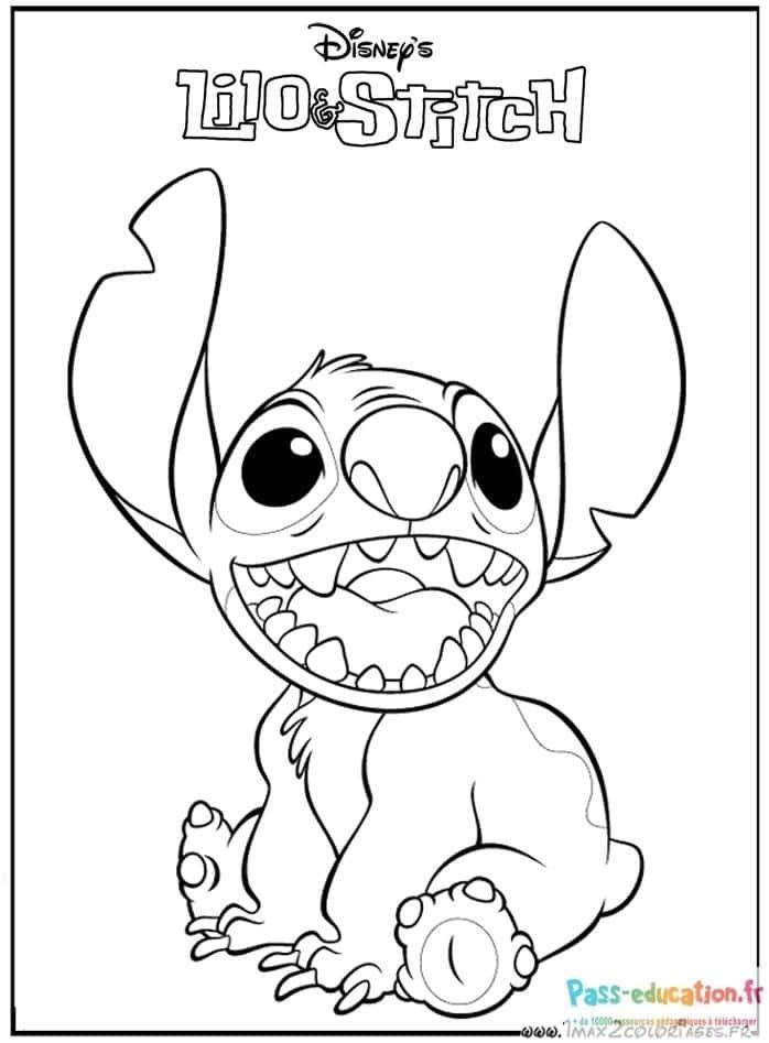 Coloriage Stitch à imprimer et colorier