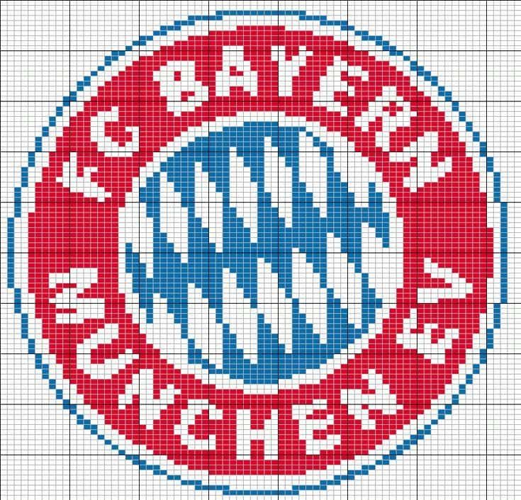Coloriage Emblème FC Bayern München à imprimer et colorier