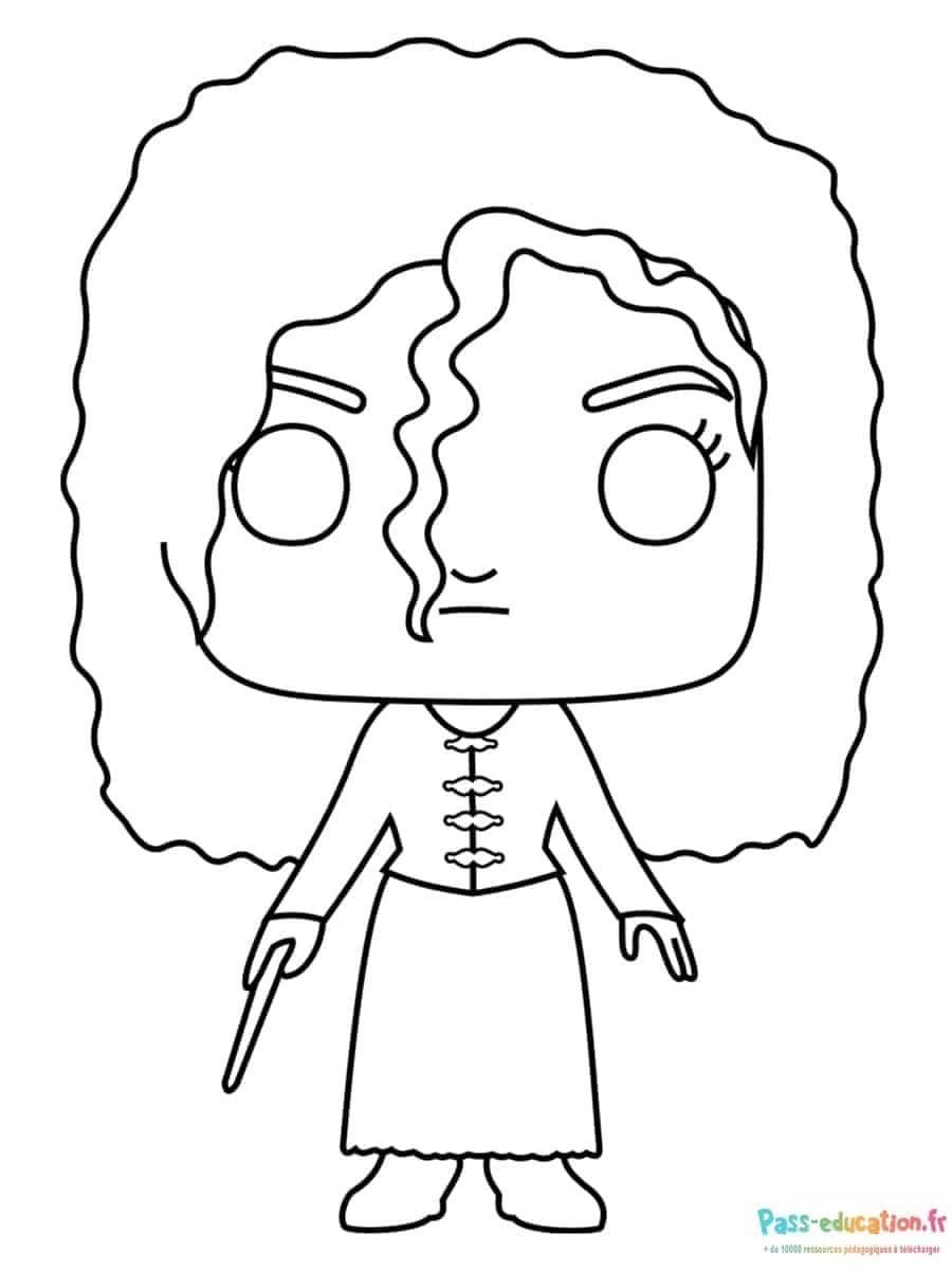 Coloriage Hermione Granger à imprimer et colorier