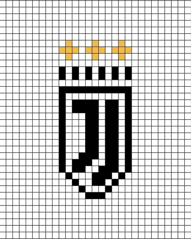 Coloriage Blason Juventus à imprimer et colorier