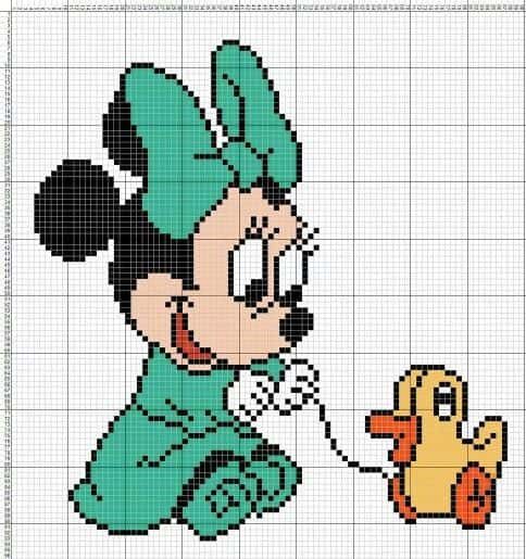 Coloriage Minnie et Pluto à imprimer et colorier