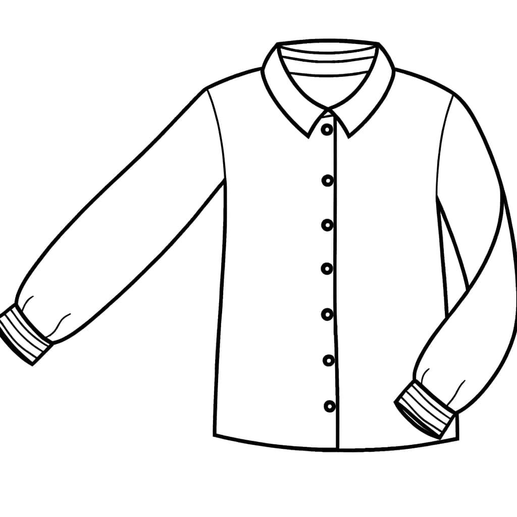 Coloriage Chemise à imprimer et colorier