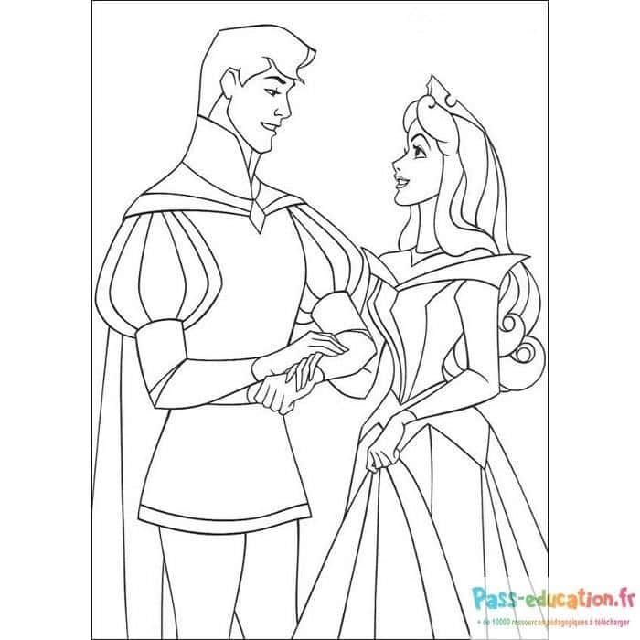 Coloriage Mariés élégants à imprimer et colorier