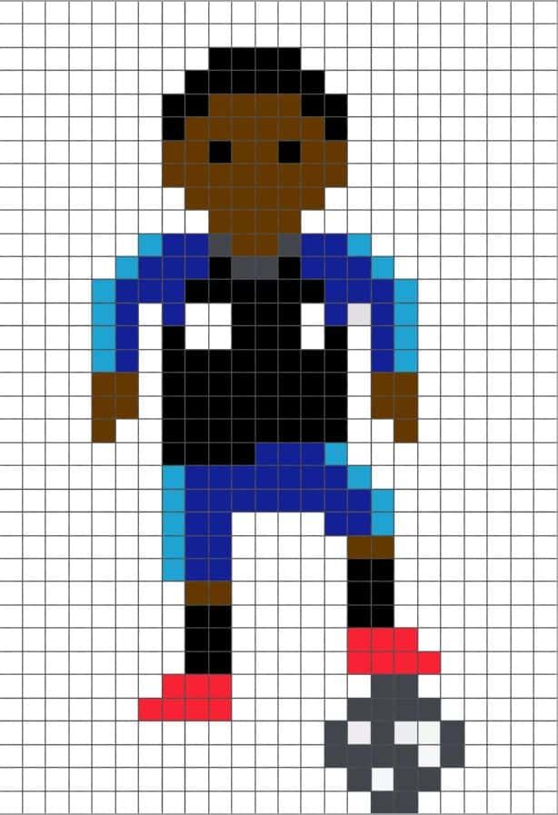 Coloriage Joueur de football à imprimer et colorier