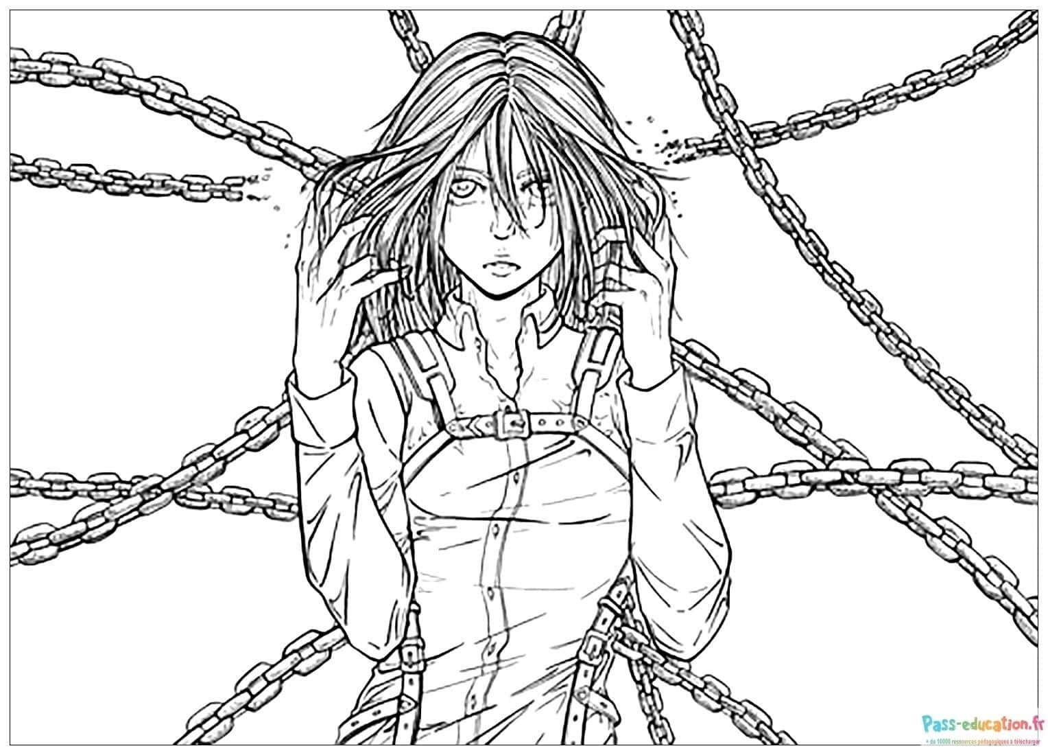 Coloriage Chains and distress à imprimer et colorier