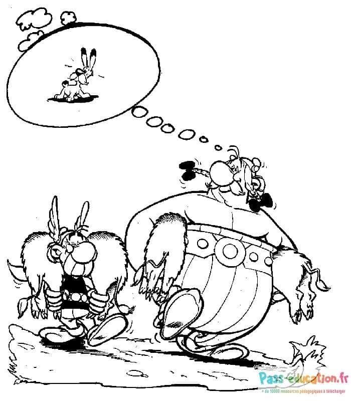 Coloriage Asterix et Obelix à imprimer et colorier