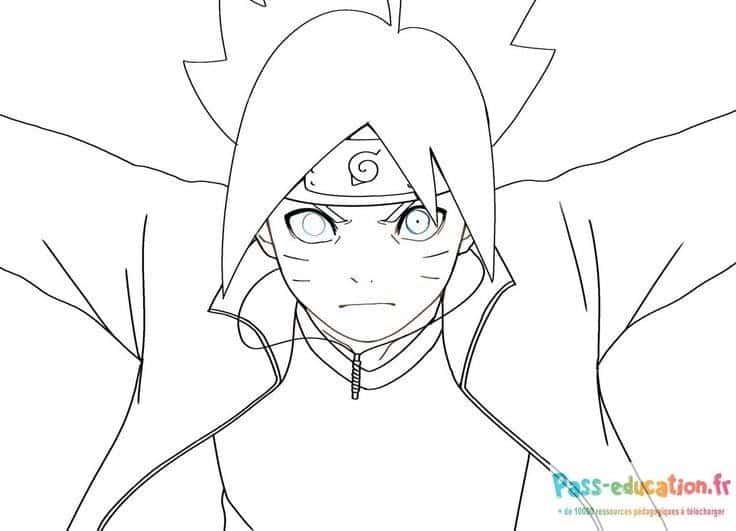 Coloriage Boruto Uzumaki à imprimer et colorier