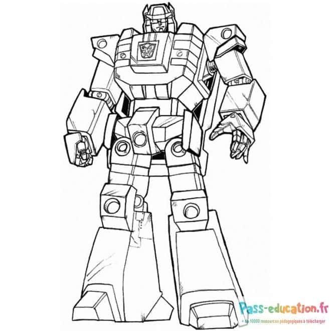 Coloriage Robot futuriste à imprimer et colorier