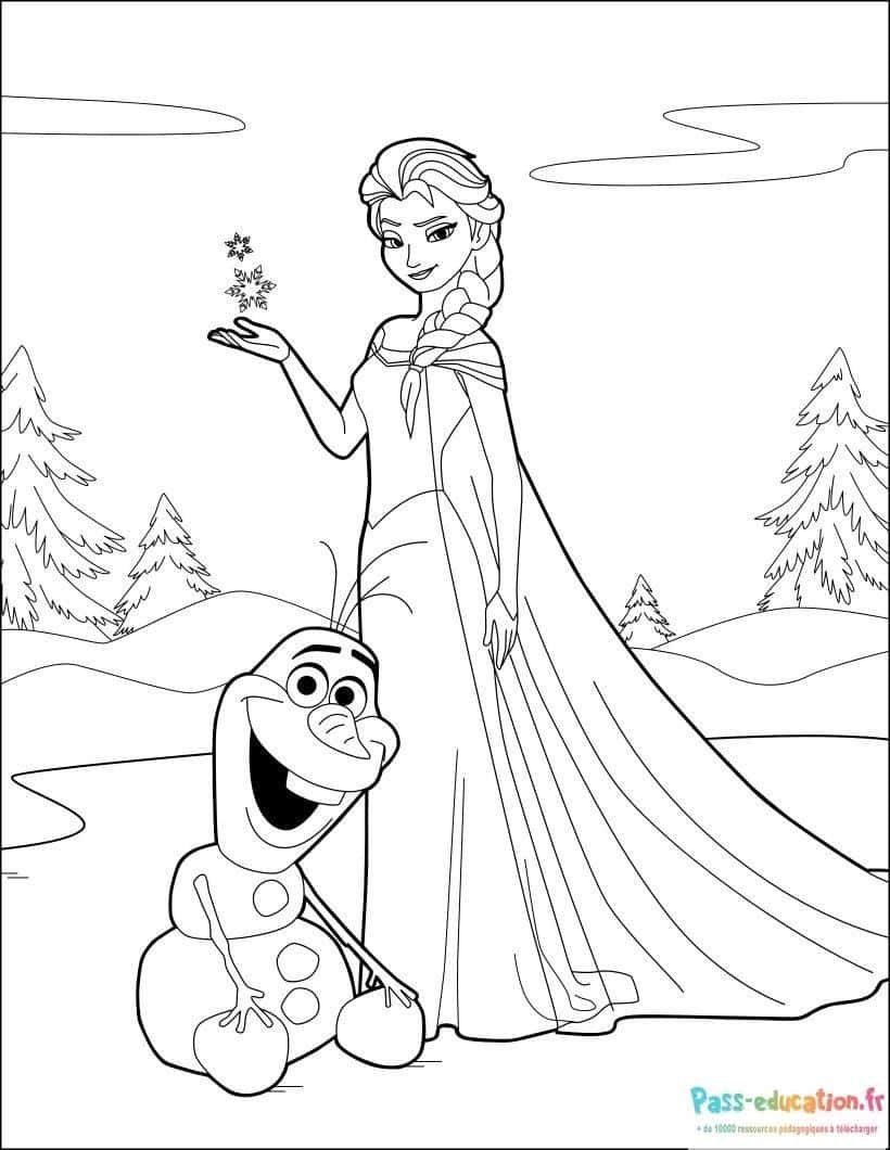 Coloriage Magie hivernale à imprimer et colorier