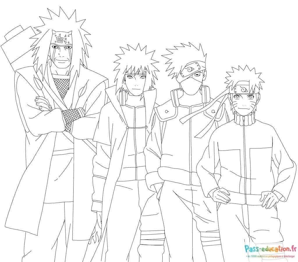 Coloriage Ninjas de Boruto à imprimer et colorier