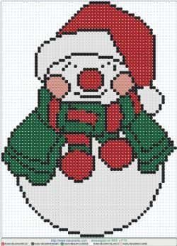 Coloriage Père Noël pixelisé à imprimer et colorier