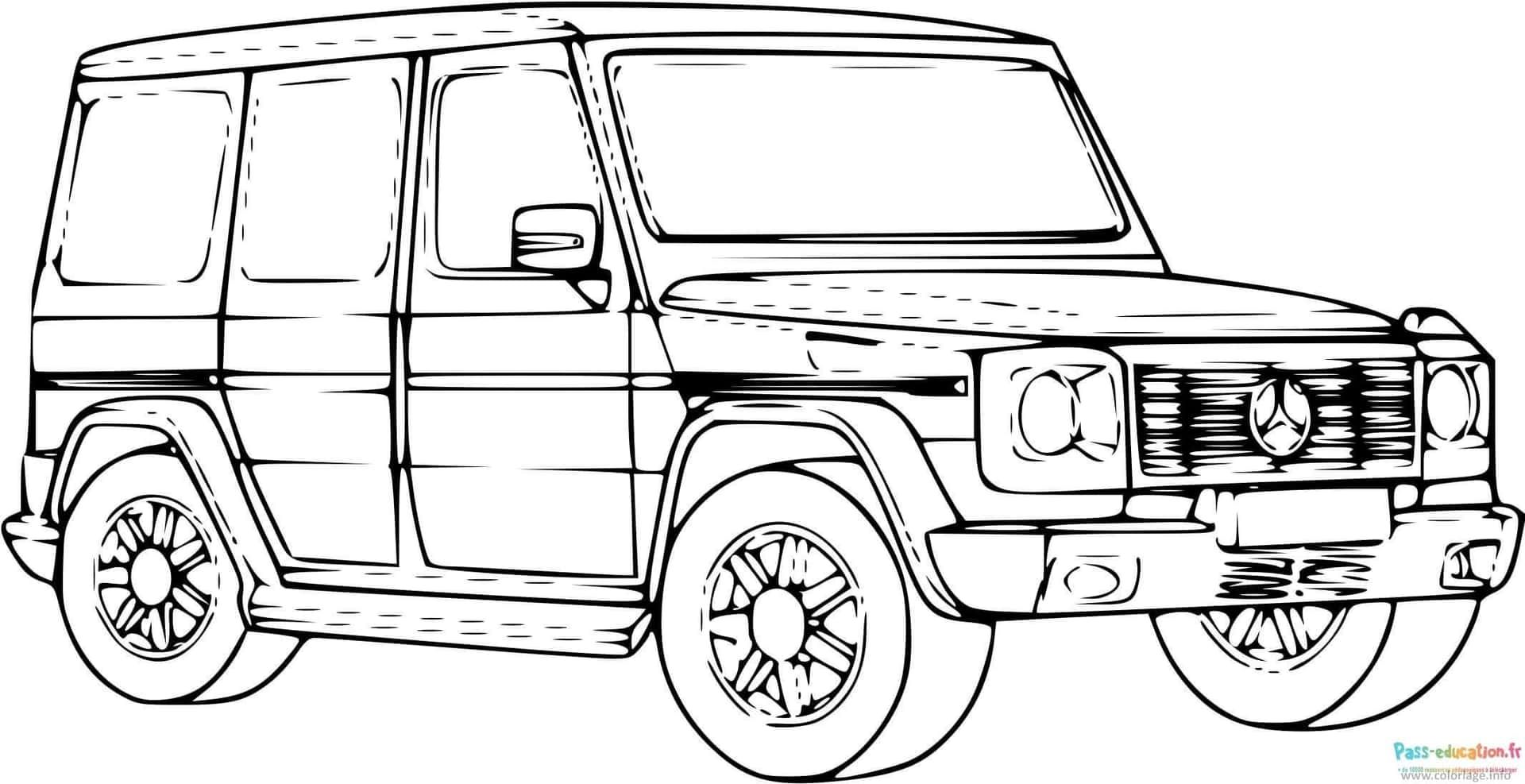 Coloriage 4x4 robuste à imprimer et colorier