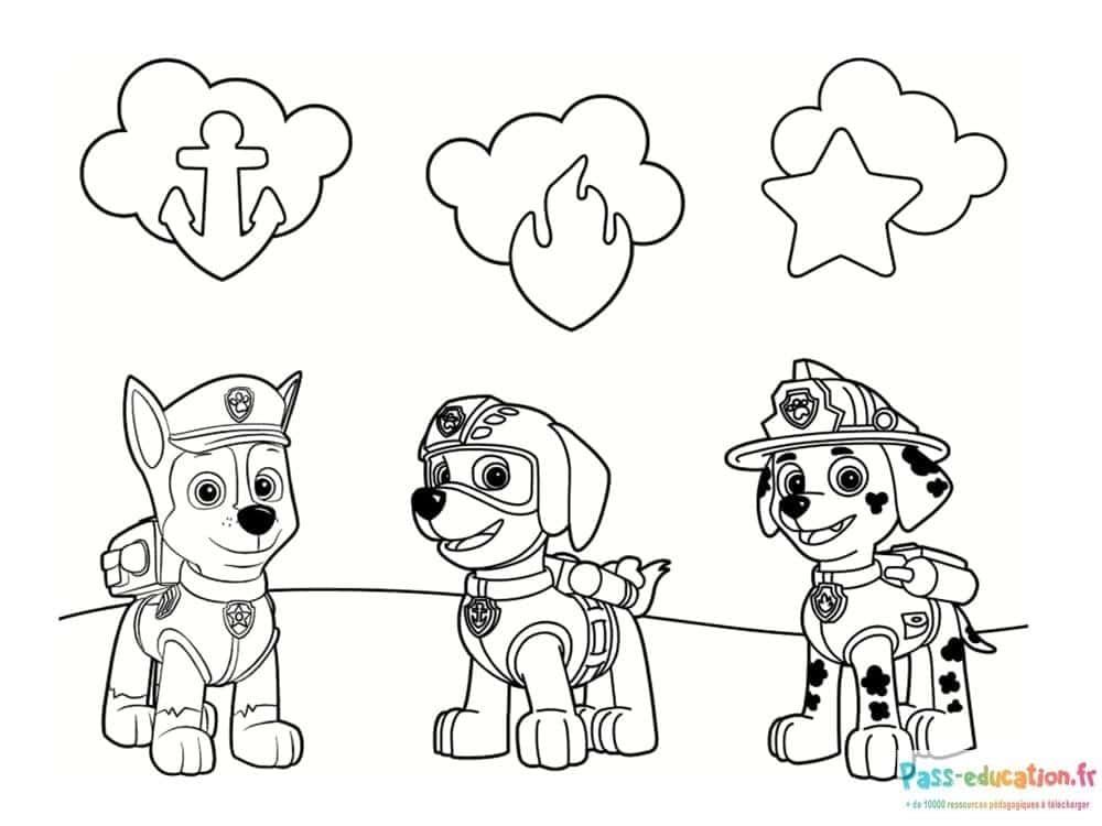 Coloriage Pat' Patrouille à imprimer et colorier