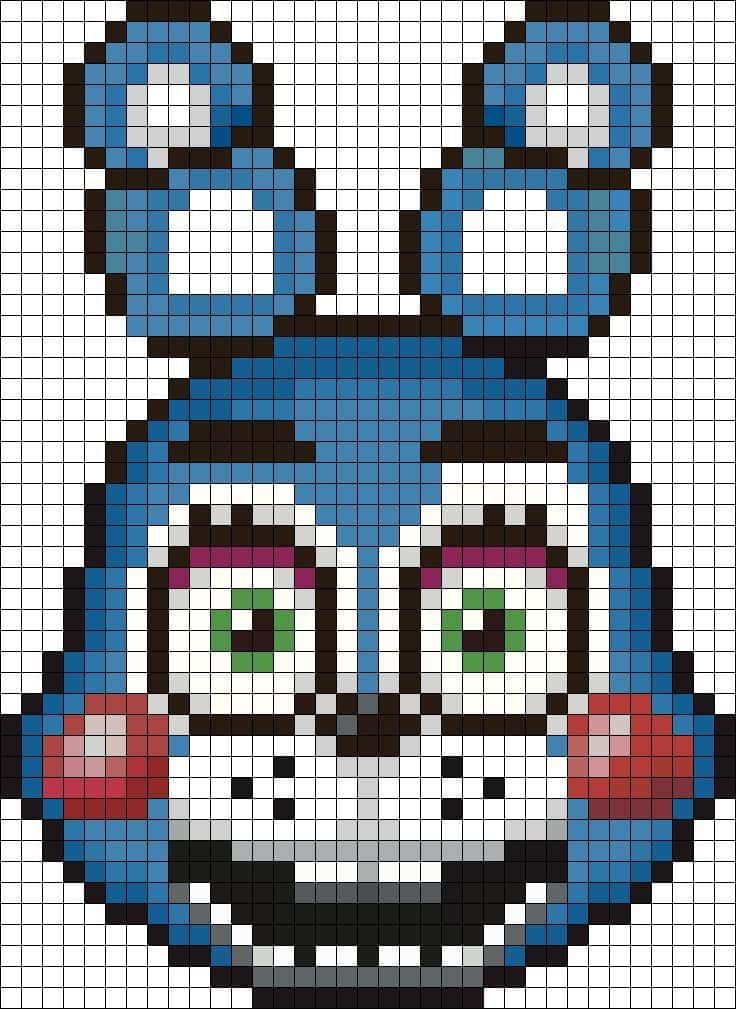 Coloriage Bonnie bleu à imprimer et colorier