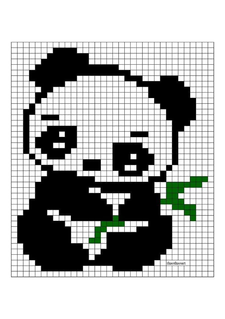 Coloriage Panda gourmand à imprimer et colorier