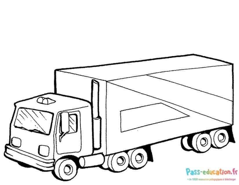 Coloriage Camion à colorier à imprimer et colorier