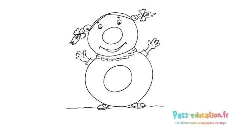 Coloriage Chiffre huit personnifié à imprimer et colorier