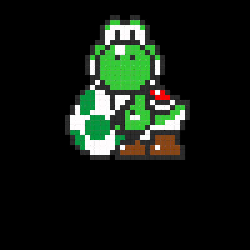 Coloriage Yoshi vert à imprimer et colorier