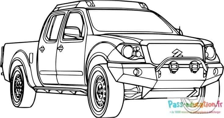 Coloriage Pick-up aventurier à imprimer et colorier