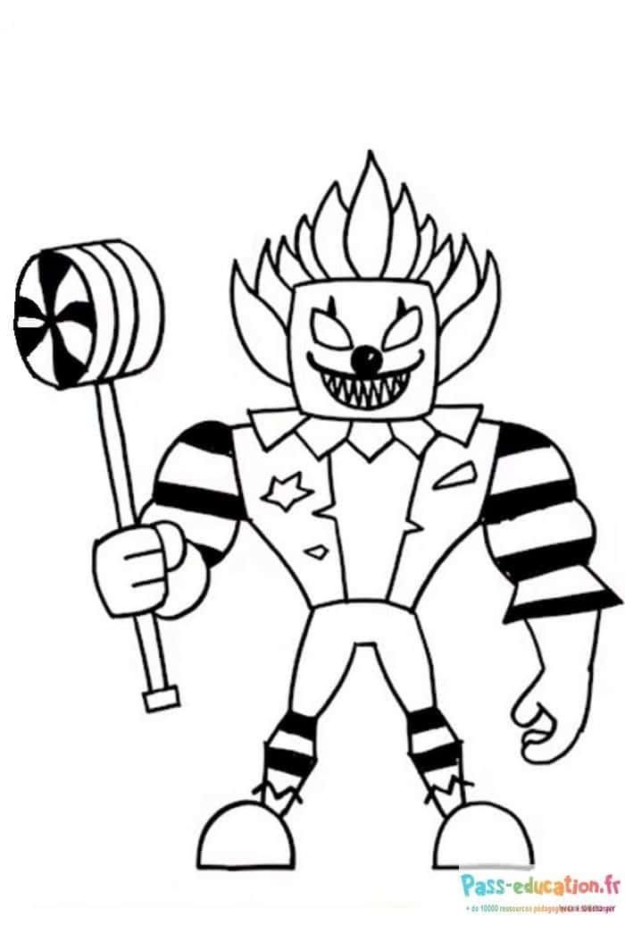 Coloriage Roblox Firebrand à imprimer et colorier