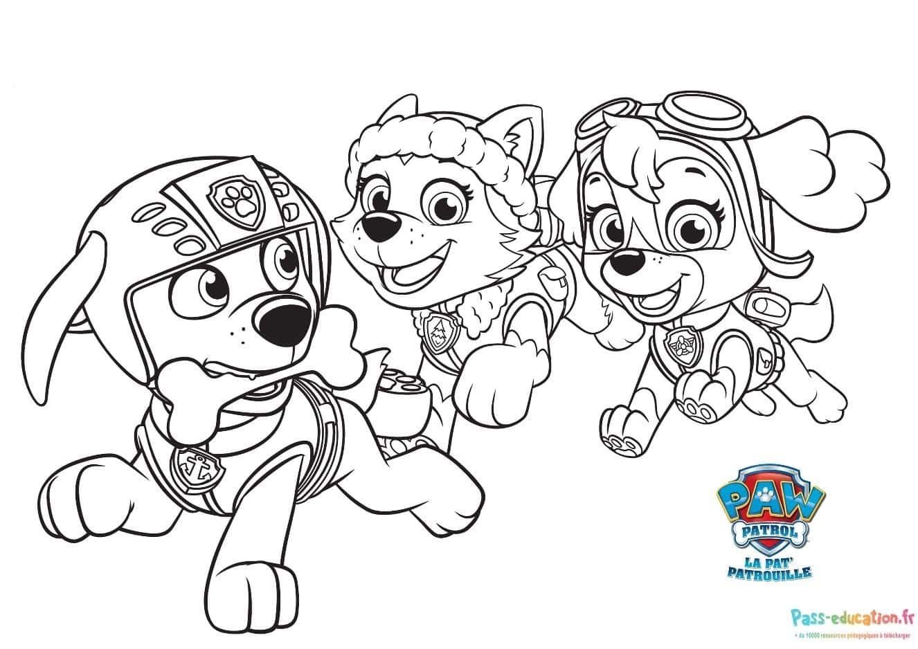 Coloriage Super Patrouille à imprimer et colorier