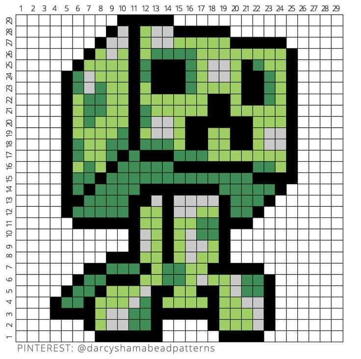 Coloriage Creeper Minecraft à imprimer et colorier