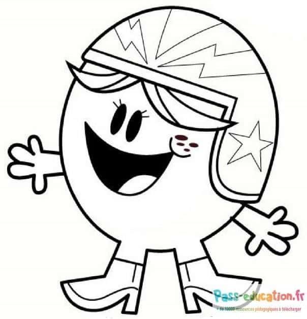Coloriage Monsieur Joyeux à imprimer et colorier
